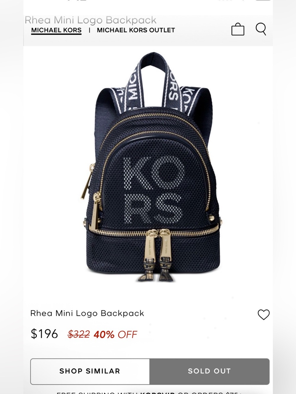 š¤ Michael Kors Rhea Logo Backpack š¤ - Picture 4 of 15
